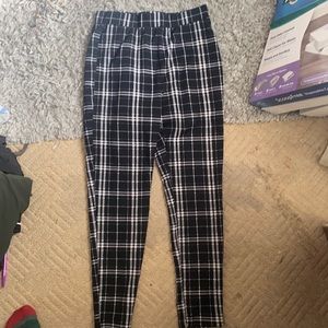 Business Casual Plaid Leggings